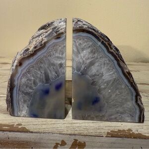 Agate Stone Bookends